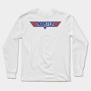 Rooster Top Gun Logo Long Sleeve T-Shirt